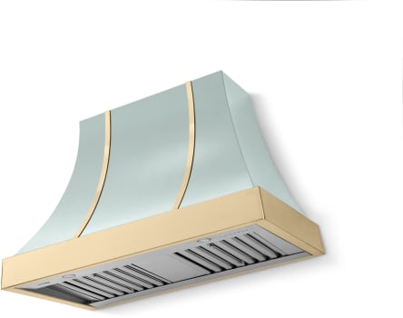 La Cornue CornuFé Cascade Suzanne Kasler Couleur Collection CH4430CACROQPB - 44 Inch Wall Mount Range Hood
