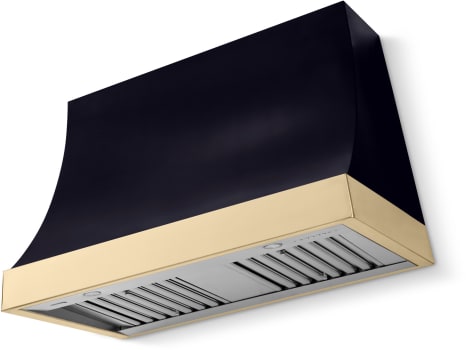 La Cornue CornuFé Marquee CH4430MRQBLKPB - 44 Inch Wall Mount Range Hood