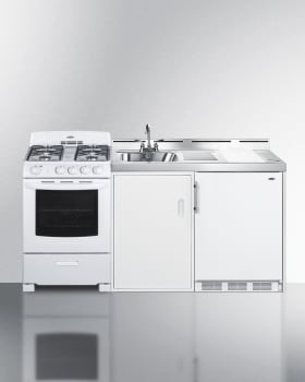 Summit ACK72GASW - 72 Inch All-In-One Kitchenette