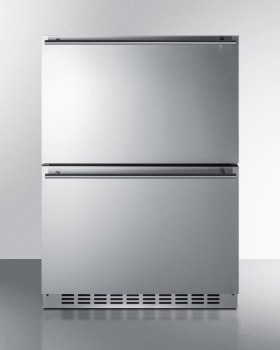 Summit ADRD241CSS - 24 Inch Built In 2-Drawer Undercounter Refrigerator