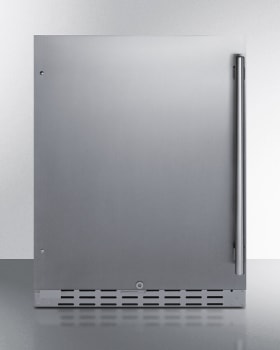 Summit AL55OSCSSLHD - 24 Inch Built-In Undercounter Outdoor Refrigerator
