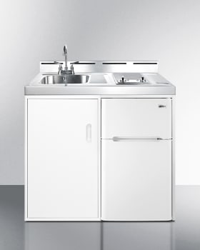 Summit C39ELGLASS - 39 Inch All-In-One Kitchenette