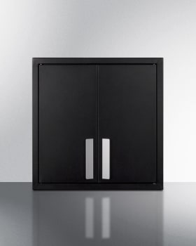 Summit CAB18TALLBLK - 18 Inch Wall Cabinet in Black