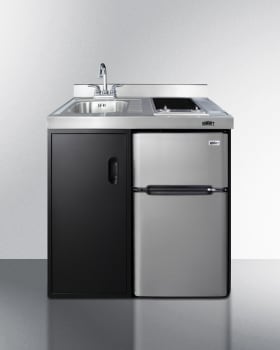 Summit CK36ELGLASS - 36 Inch All-In-One Kitchenette