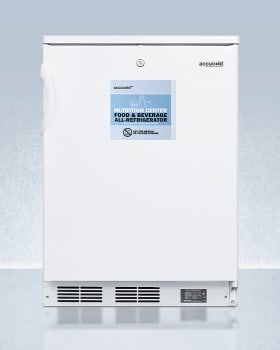 Summit FF6LWBI7NZ - Accucold's Nutrition Center Series 24 Inch Built-In All-Refrigerator