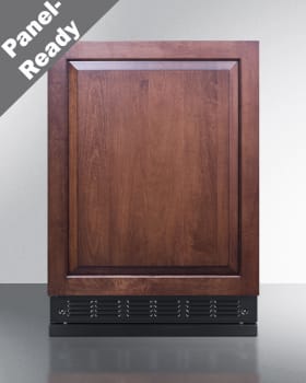 Summit FF6BK2SSRSIFLHD - 24 Inch Freestanding All-Refrigerator (Panel Not Included)