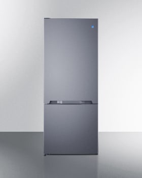 Summit FFBF154SSLHD - 24 Inch Freestanding Bottom Freezer Refrigerator