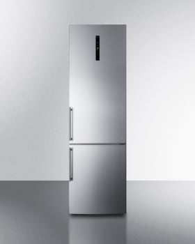 Summit FFBF181ES2IM - 24 Inch Counter Depth Bottom Freezer Refrigerator