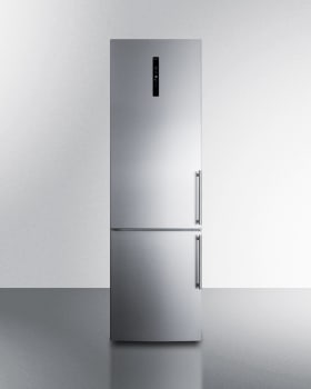 Summit FFBF181ES2LHD - 24 Inch Counter-Depth Bottom Freezer Refrigerator