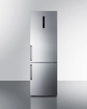Summit FFBF249SS2 - 24 Inch Counter Depth Bottom Freezer Refrigerator