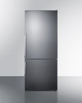 Summit FFBF283SS - 28 Inch Counter-Depth Bottom Freezer Refrigerator