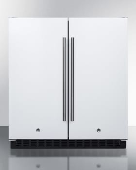 Summit FFRF3075W - 30 Inch Built-In Refrigerator-Freezer in White
