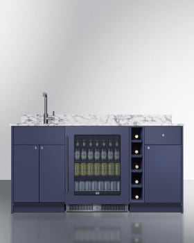 Summit OASISMN35SINKL - 69 Inch Turnkey Wet Bar
