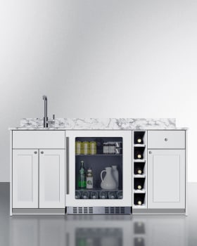 Summit OASISWH33SINKL - 69 Inch Turnkey Wet Bar