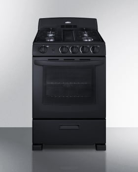 Summit RG2402B - 24 Inch Freestanding Gas Range