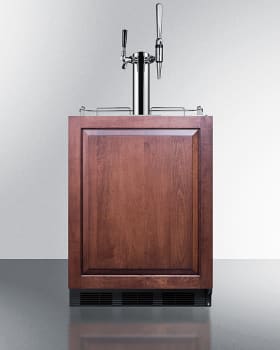 Summit Commercial Series SBC58BLBIADAIFCMTWIN - 24 Inch Built-In Coffee Kegerator (Panel Not Included)