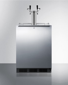 Summit Commercial Series SBC58BLBIADALOCK - 24 Inch Built-In Kegerator