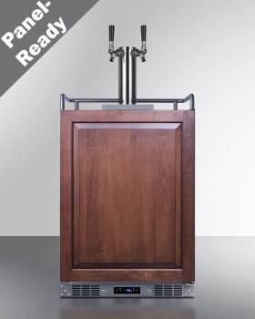 Summit SBC682PNRTWIN - 24 Inch Built-In Kegerator Panel Ready (Panel Not Included)