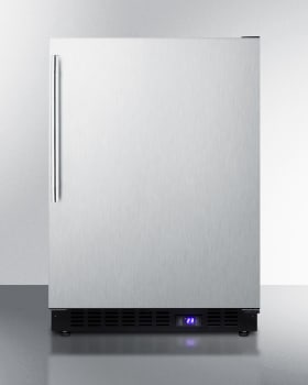 Summit SCFF53BXSSHVIM - 24 Inch Undercounter Freezer with Adjustable Chrome Shelves