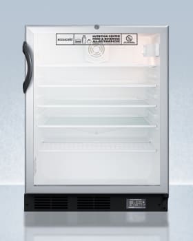 AccuCold SCR600BGLBINZADA - Nutrition Center Series 24 Inch Built-In All-Refrigerator