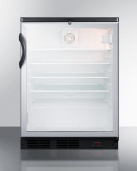 Summit Commercial Series SCR600BGLBIDTPUB - 24 Inch Built-In Craft Beer Pub Cellar with 5.5 Cu. Ft. Capacity