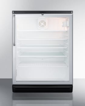 Summit Commercial Series SCR600BGLBITB - Commercial Series 24 Inch Built-In Beverage Center with 5.5 Cu. Ft. Capacity