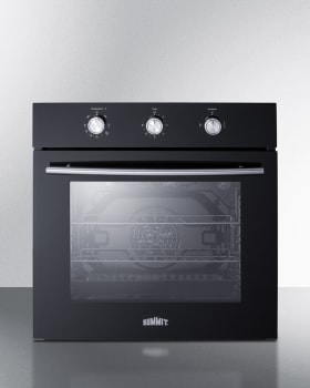 Summit SGW241BK - 24 Inch Single Gas Wall Oven