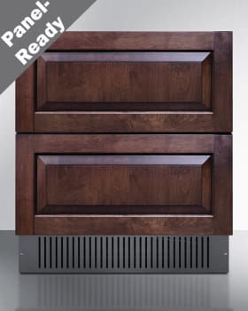 Summit SPR3032DPNR - 30 Inch Built-In Double Drawer All-Refrigerator Panel-ready Drawer Fronts (Panels Not Included)