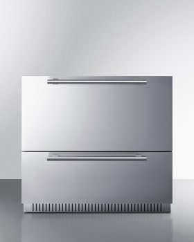 Summit SPR36DROS - 36 Inch Built-In Outdoor Double Drawer Refrigerator