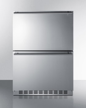 Summit SPRF34D7 - 24 Inch Built-In Double Drawer Refrigerator