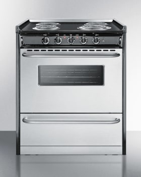 Summit TEM210BRWY - 30 Inch Freestanding Electric Range