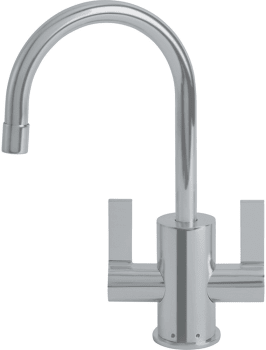 Franke Lb10280 Little Butler Hot And Cold Water Dispenser With Brass Construction Spout Swivels 360 And Satin Nickel Finish