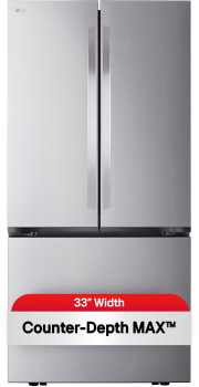 LG LF21G6200S - 33 Inch Smart Counter Depth 3-Door French Door Refrigerator