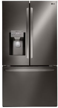 Lsxs26326s Lg 26 Cu Ft Ultra Large Capacity Side By Side Refrigerator With Spill Protector Shelves