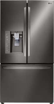 LG LFXC24726D - Counter Depth French Door Refrigerator from LG in Black Stainless Steel
