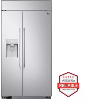 LG SRSXB2622S 42 Inch Built In Side By Side Refrigerator with 25.6