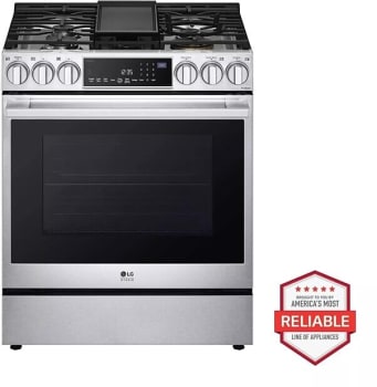 LG Studio LSGS6338F - 30 Inch Slide-In Gas Smart Range