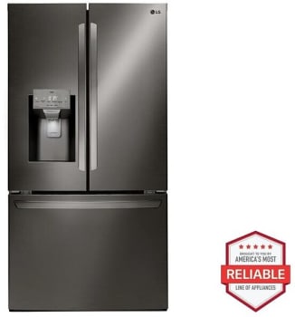 LG LRFS28XBD - 1 1 28 cu. ft. 3 Door French Door, Standard Depth, Ice and Water with Single Ice