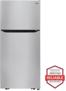 LG LTCS20030S - 1 1 20 cu. ft. Top Freezer Refrigerator
