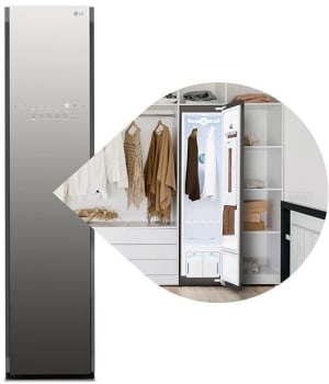 LG Styler S3MFBN - 1 1 LG Styler Smart Steam Closet with 3 Hangers