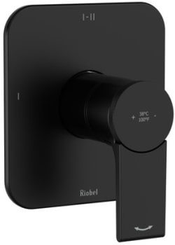 Rohl Fresk™ TFR23BK - Fresk™ 1/2 Inch Single Lever Handle Thermostatic and Pressure Balance Trim with 3 Functions in Black