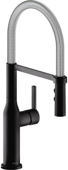 Elkay Avado Collection LKAV1061MBCR - y Avado Single Hole Kitchen Faucet with Semi-professional Spout and Forward Only Lever Handle