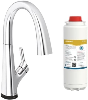 Elkay Avado Collection LKAV7051FCR - Elkay Avado® Single Hole 2-in-1 Kitchen Faucet with Filtered Drinking Water