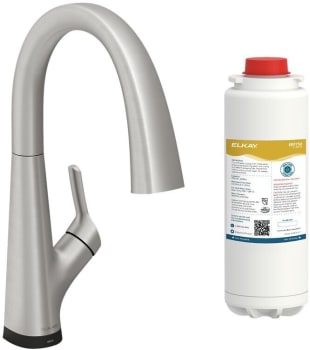 Elkay Avado Collection LKAV7051FLS - Elkay Avado® Single Hole 2-in-1 Kitchen Faucet with Filtered Drinking Water