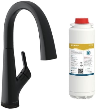 Elkay Avado Collection LKAV7051FMB - Elkay Avado® Single Hole 2-in-1 Kitchen Faucet with Filtered Drinking Water