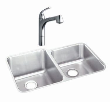 Elkay Gourmet Collection LKGTPKG2CR - Featured View with Chrome Faucet