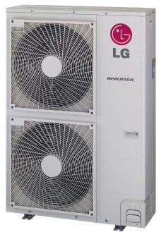 Lg Lmu600hv 60 000 Btu Multi Zone Ductless Split Outdoor Air Conditioner With 70 000 Btu Heating Capacity Inverter Variable Speed Compressor Low Ambient Operation Auto Operation Self Diagnosis Defrost Deicing And Gold Fin Anti Corrosion