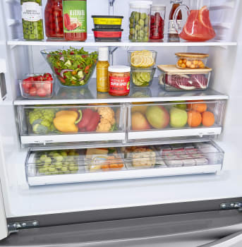 LG LMWC23626S 36 Inch Counter Depth 4-Door French Door Refrigerator ...