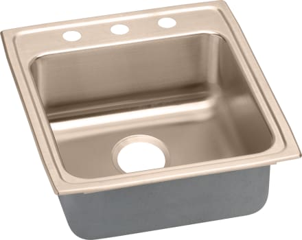 Elkay CuVerro LRAD2022501CU - 19-1/2 Inch Medical Grade Single Bowl Sink