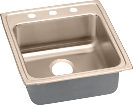 Elkay CuVerro LRAD2022551CU - 19-1/2 Inch Medical Grade Single Bowl Sink